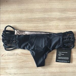 Acacia Swimwear Pikake Bottom storm (Black)